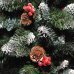 Χριστουγεννιάτικο Δέντρο Berry Snowy με Κουκουνάρια (2,10m)