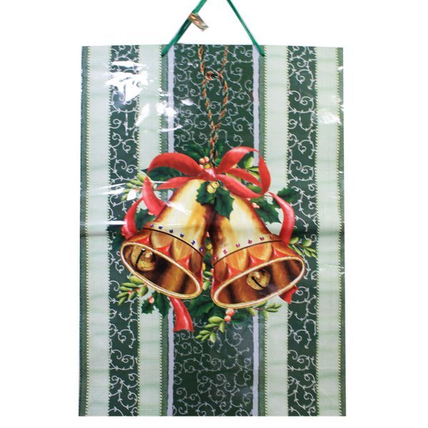 Χριστουγεννιάτικη Τσάντα Δώρου με Καμπανούλες (70cm)