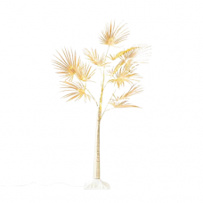Χριστουγεννιάτικος Φωτιζόμενος Χρυσός Φοίνικας με 80 LED (1,20m)