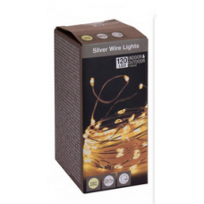 120 Λευκά Θερμά Φωτάκια LED Copper Εξωτερικού Χώρου (12m)