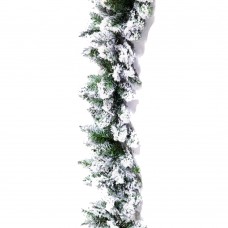 Χριστουγεννιάτικη Διακοσμητική Γιρλάντα Flocked (2.7m)