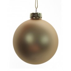 Χριστουγεννιάτικη Γυάλινη Μπάλα Χρυσή Ματ (8cm)