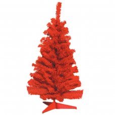 Χριστουγεννιάτικο Επιτραπέζιο Δέντρο Κόκκινο (80cm)