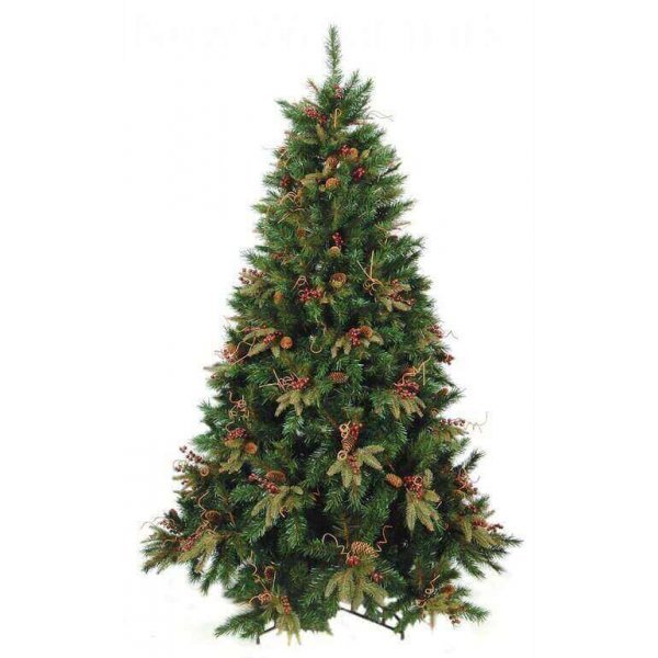 Χριστουγεννιάτικο Δέντρο CHT με Γκι και Κουκουνάρια (2,70m)