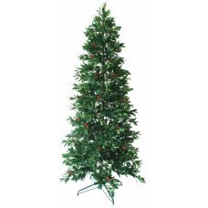Χριστουγεννιάτικο Δέντρο Slim με Γκι (2,10m)