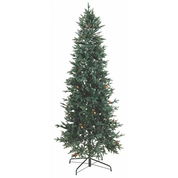 Χριστουγεννιάτικο Δέντρο Slim με Κουκουνάρια (1,80m)