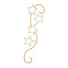 Χριστουγεννιάτικα Επιστύλια Αστέρια με Φωτοσωλήνα LED (2.5m)