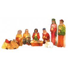 Χριστουγεννιάτιες Φωτιζόμενες Φιγούρες Φάτνης - Σετ 9 τεμ. (1.6m)