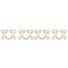 Χριστουγεννιάτικη Γιρλάντα Τριπλά Αστέρια με Φωτοσωλήνα LED (6m)