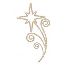 Χριστουγεννιάτικo Επιστύλιo Λουλούδι με Φωτοσωλήνα LED (1.75m)