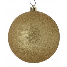 Χριστουγεννιάτικη Μπάλα Οροφής, Χρυσή με Στρας (20cm)