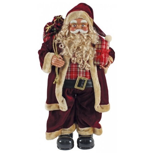 Χριστουγεννιάτικος Διακοσμητικός Άγιος Βασίλης, με Δώρα (35cm)