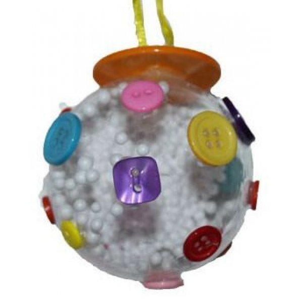 Μπάλα Παιδική, με Πολύχρωμα Κουμπιά 
