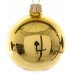 Χριστουγεννιάτικη Γυάλινη Μπάλα Χρυσή Γυαλιστερή (10cm)