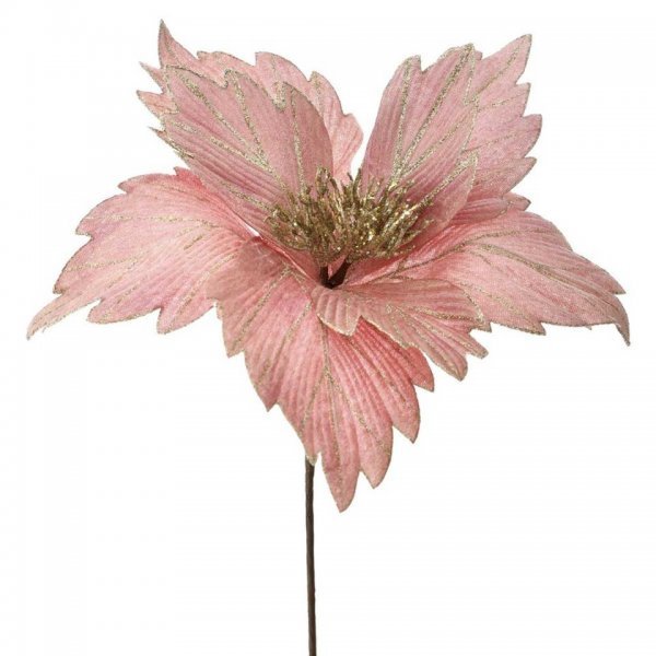 Χριστουγεννιάτικο Λουλούδι Ροζ Ιβίσκος (50cm)