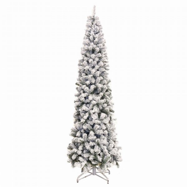 Χριστουγεννιάτικο Χιονισμένο Δέντρο Super Slim Cypress (1,80m)