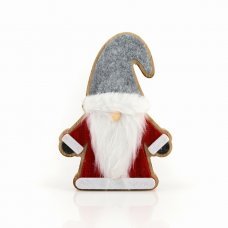 Χριστουγεννιάτικος Διακοσμητικός Ξύλινος Άγιος Βασίλης (16cm) 