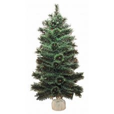 Χριστουγεννιάτικο Επιτραπέζιο Δέντρο με Σακί Λινάτσα Casmere (90cm)