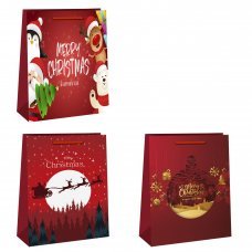 Χριστουγεννιάτικη Τσάντα Δώρου με Διάφορα Σχέδια (33cm)