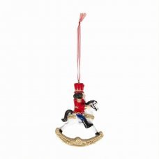 Χριστουγεννιάτικος Κρεμαστός Καρυοθραύστης σε Άλογο (10cm)