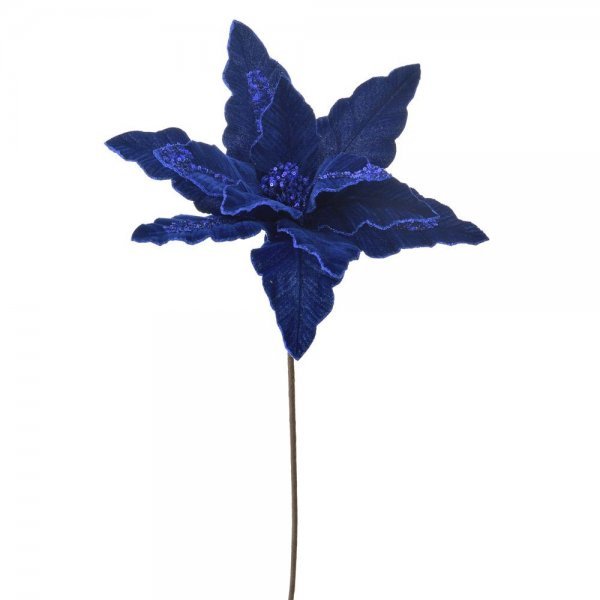 Χριστουγεννιάτικο Λουλούδι Μπλε Αλεξανδρινό (60cm)