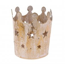 Χριστουγεννιάτικη Μεταλλική Διακοσμητική Κορώνα (8,5cm)
