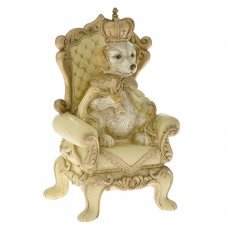 Χριστουγεννιάτικος Διακοσμητικός Σκύλος σε Θρόνο (20,5 cm)