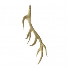 Χριστουγεννιάτικο Κέρατο Οροφής Χρυσό (28cm)