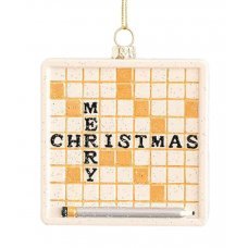 Χριστουγεννιάτικο Κρεμαστό Παιχνίδι Λέξεων με "Merry Christmas" (10,4cm)
