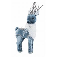 Χριστουγεννιάτικο Διακοσμητικό Ταρανδάκι Μπλε (40cm)