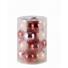 Χριστουγεννιάτικες Γυάλινες Μπάλες Πολύχρωμες - Σετ 20 τεμ. (6cm)