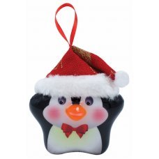 Χριστουγεννιάτικος Φωτιζόμενος Πιγκουίνος με LED (10cm)