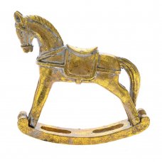 Χριστουγεννιάτικο Διακοσμητικό Κουνιστό Αλογάκι (14cm)