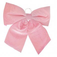 Χριστουγεννιάτικος Φιόγκος Βελούδινος Ροζ (50cm)