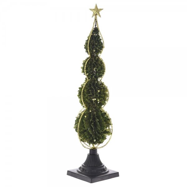 Χριστουγεννιάτικο Διακοσμητικό Δέντρο από Πράσινες Μπάλες (60cm)