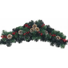 Χριστουγεννιάτικη Διακοσμητική Γιρλάντα Αψίδα Στολισμένη (80cm)