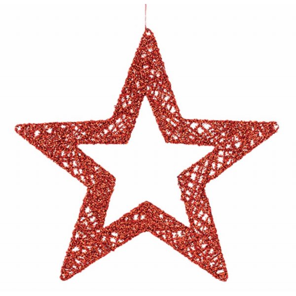 Χριστουγεννιάτικο Στολίδι Οροφής Αστέρι με Πλέγμα (45cm)